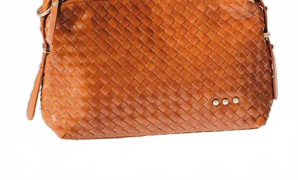 NEW PRETTY SIMPLE women's woven hobo shoulder bag in brown